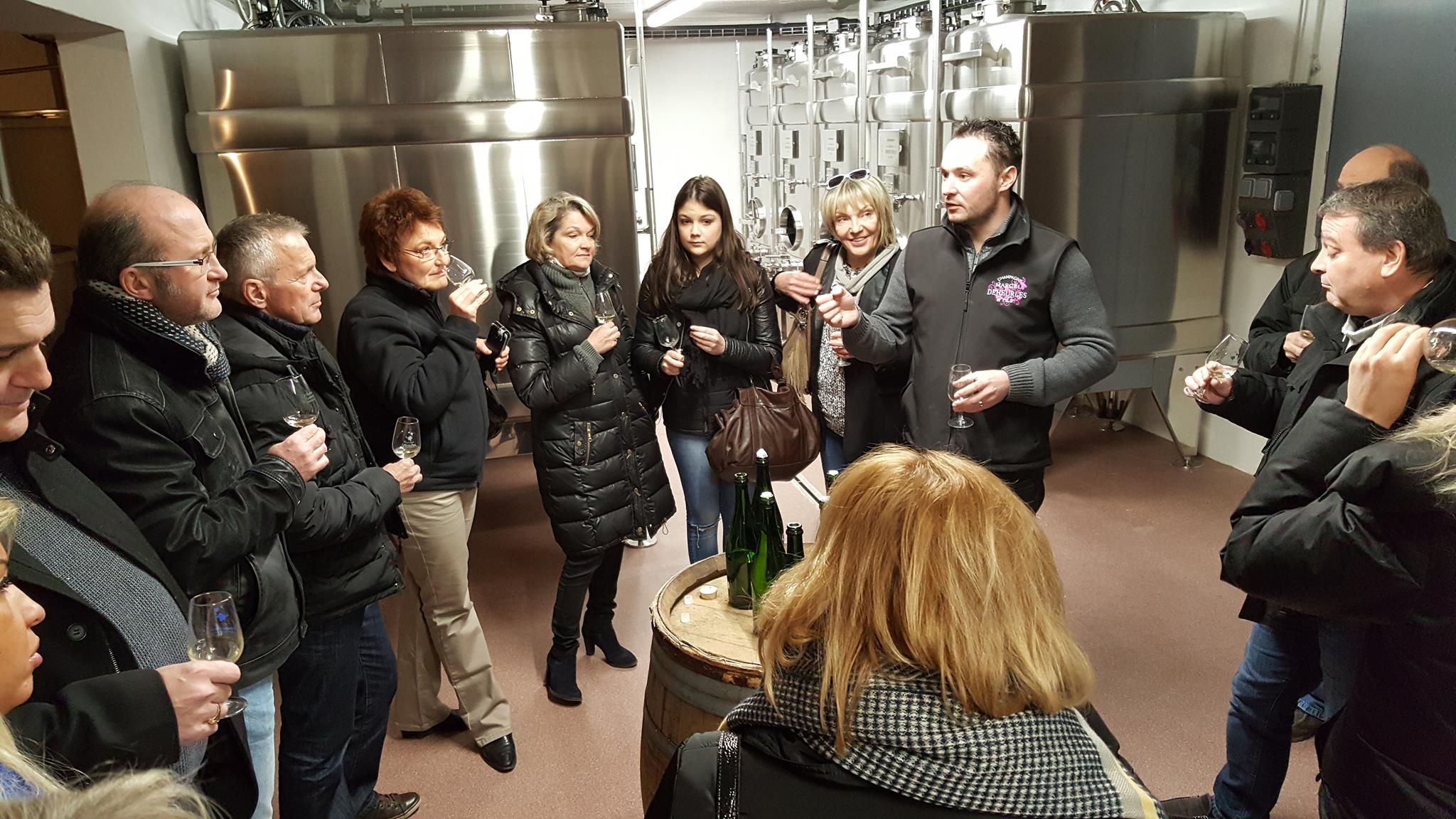 Proeverij en rondleiding in de kelders van Champagne Deheurles